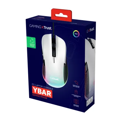 Trust GXT 922 YBAR Ratón Gaming RGB 7200ppp 6 botones Programa
