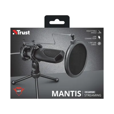 Trust Gaming GXT 232 Mantis Micrófono Condensador con Trípode Trust Gaming GXT 232 Mantis Micrófono Condensador con Trípode