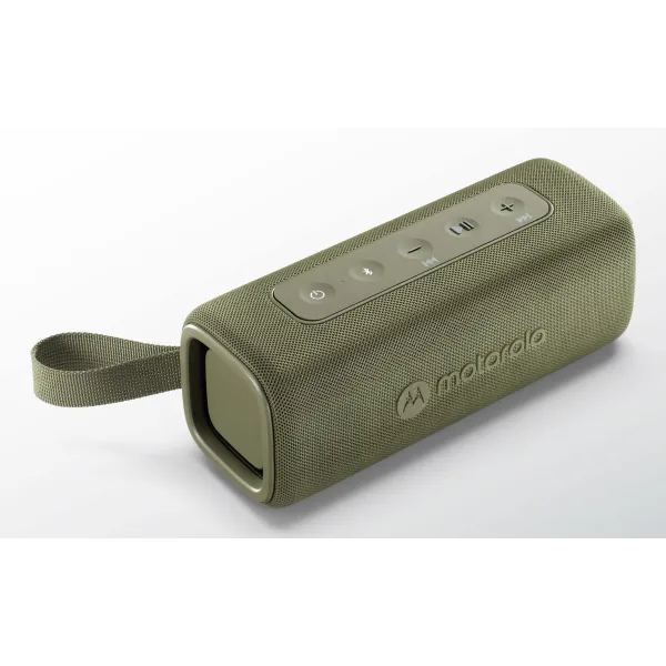 Motorola ROKR 600 Verde Altavoz Inalámbrico Bluetooth 5.3 30W IP67 Resistente al Agua y Polvo