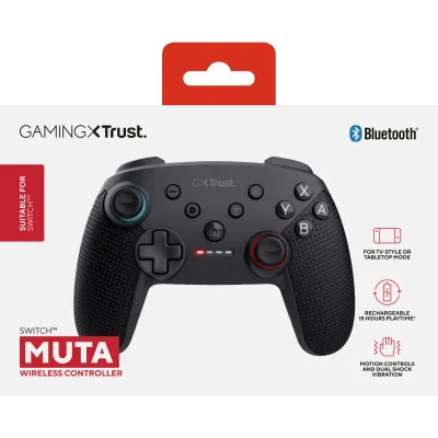 Trust GXT 1246 MUTA Negro Bluetooth Gamepad Nintendo Switch