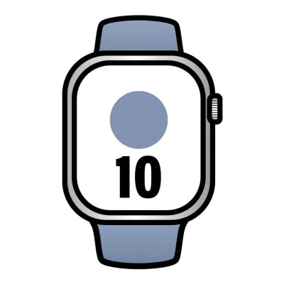 Apple Watch Series 10 GPS 46mm Caja Aluminio Plata con Correa Apple Watch Series 10 GPS 46mm Caja Aluminio Plata con Correa