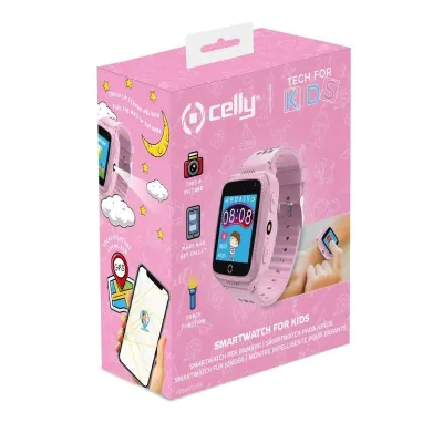 Celly Kidswatch Reloj SmartWatch para Niños Rosa