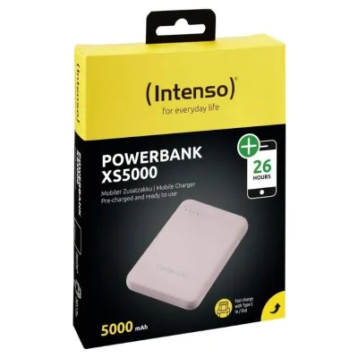 Intenso XS5000 Powerbank Batería Portátil USB-C 5000mAh Rosa