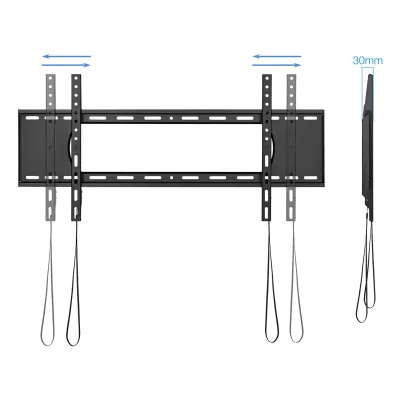 TooQ LP1090F-B Soporte Televisión 90" Negro Max 80Kg