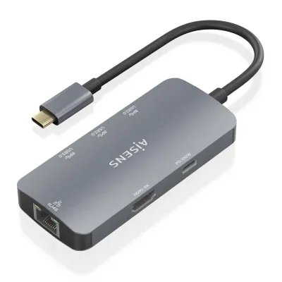 Docking USB Tipo-C Aisens ASUC-6P019-GR/ 1xHDMI/ 3xUSB/ 1xRJ45/ Docking USB Tipo-C Aisens ASUC-6P019-GR/ 1xHDMI/ 3xUSB/ 1xRJ45/
