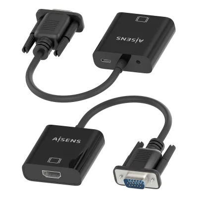 Cable Conversor Aisens A115-0873/ VGA Macho/ HDMI Hembra - Jack