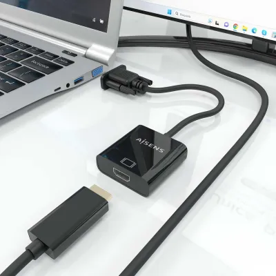 Cable Conversor Aisens A115-0873/ VGA Macho/ HDMI Hembra - Jack