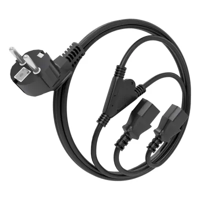Cable Alimentación CPU Aisens A132-0864/ CEE7 Macho - 2x C13