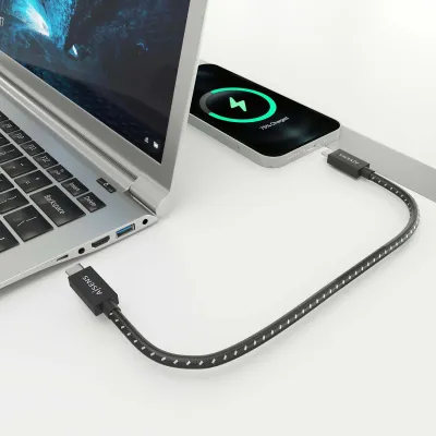 Cable USB 4.0 Tipo-C Aisens A107-0866/ USB Tipo-C Macho - USB Cable USB 4.0 Tipo-C Aisens A107-0866/ USB Tipo-C Macho - USB