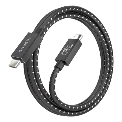 Cable USB 4.0 Tipo-C Aisens A156-0868/ USB Tipo-C Macho - USB Cable USB 4.0 Tipo-C Aisens A156-0868/ USB Tipo-C Macho - USB