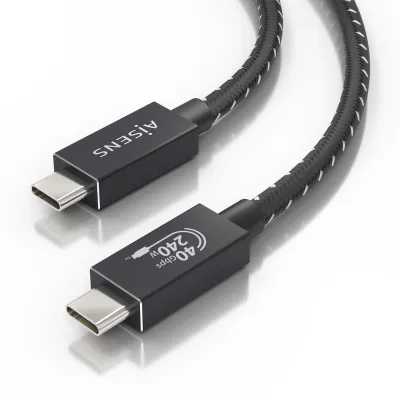 Cable USB 4.0 Tipo-C Aisens A156-0868/ USB Tipo-C Macho - USB Cable USB 4.0 Tipo-C Aisens A156-0868/ USB Tipo-C Macho - USB