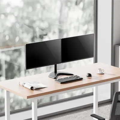 Aisens Soporte de Mesa con Peana Eco Giratorio e Inclinable