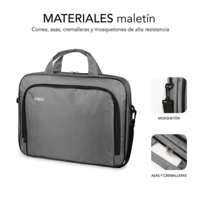 Subblim Oxford Maletín para Portátil hasta 14" Gris