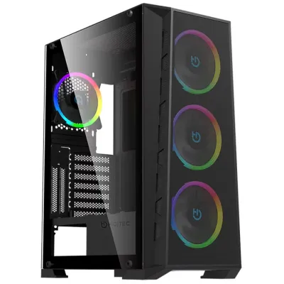 Hiditec MH12 METAL MESH Caja Gaming ATX con 4x Hiditec MH12 METAL MESH Caja Gaming ATX con 4x