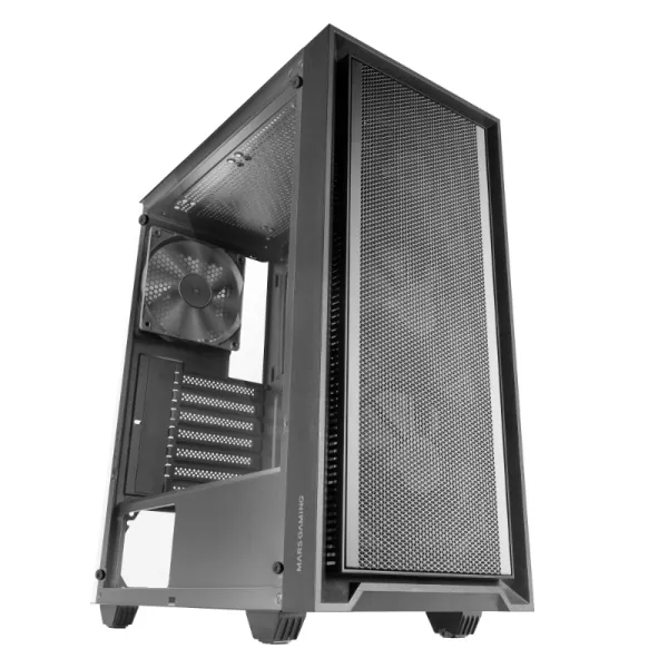 Mars Gaming Mc-pmax Caja Atx 4x Ventiladores Fdb Frontal Mesh Cristal Templado Doble Cámara