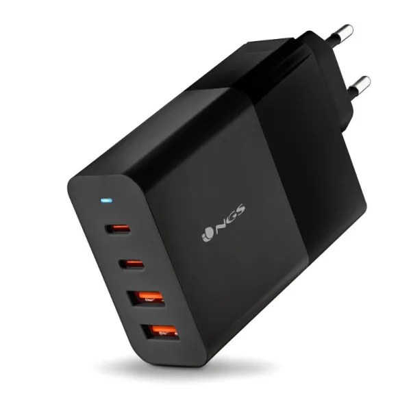 Cargador De Pared Ngs Ultrarrapido De 100w Con 4 Puertos: 2 Usb-c 2 Usb-a