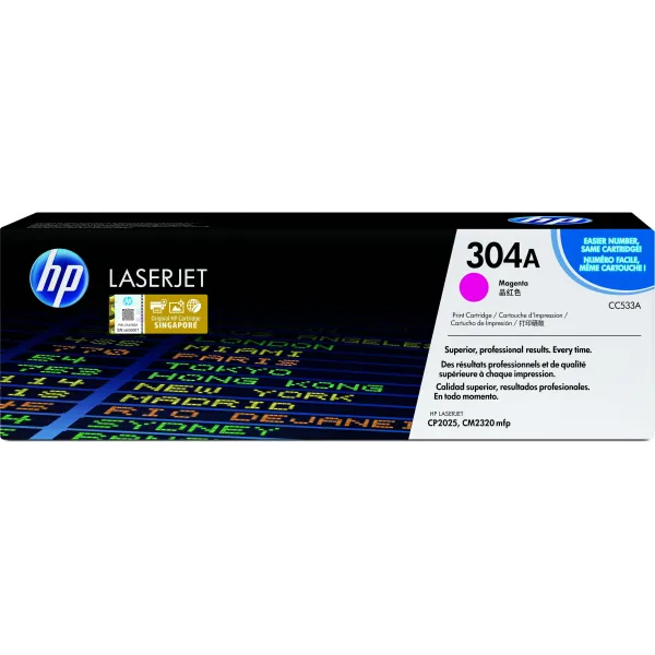 HP 304A Magenta Original | Tóner CC533A