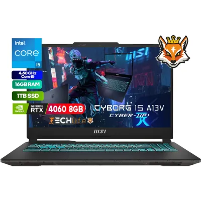 MSI Cyborg 15 A13VE-270XES Intel Core i5-13420H 16GB 1TB RTX MSI Cyborg 15 A13VE-270XES Intel Core i5-13420H 16GB 1TB RTX