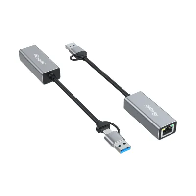 Equip 133495 Adaptador de RED RJ45 Gigabit a USB-C+USB 3.0 Equip 133495 Adaptador de RED RJ45 Gigabit a USB-C+USB 3.0