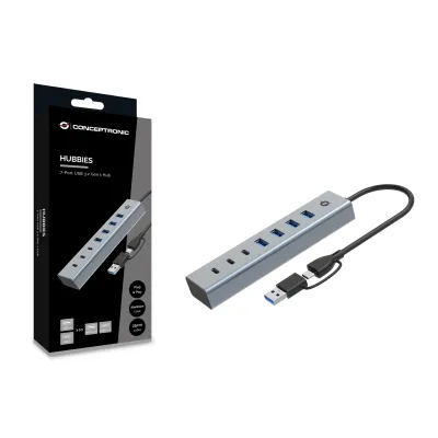 Conceptronic HUB USB-C/USB 3.0 de 3 Puertos USB-C+4 Puertos USB Conceptronic HUB USB-C/USB 3.0 de 3 Puertos USB-C+4 Puertos USB