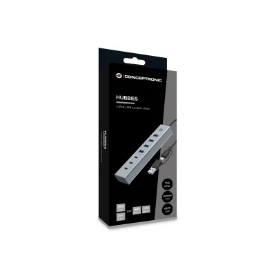 Conceptronic HUB USB-C/USB 3.0 de 3 Puertos USB-C+4 Puertos USB Conceptronic HUB USB-C/USB 3.0 de 3 Puertos USB-C+4 Puertos USB