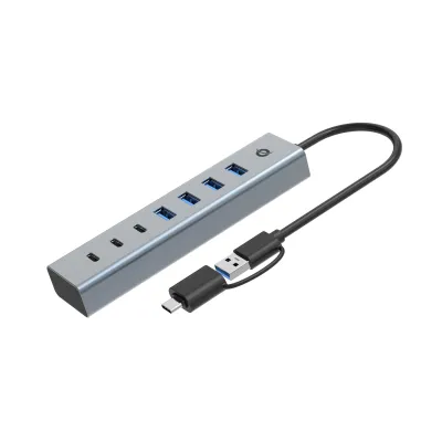 Conceptronic HUB USB-C/USB 3.0 de 3 Puertos USB-C+4 Puertos USB