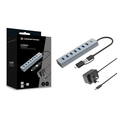 Conceptronic HUB USB-C/USB 3.0 de 7 Puertos USB 3.0 con Conceptronic HUB USB-C/USB 3.0 de 7 Puertos USB 3.0 con
