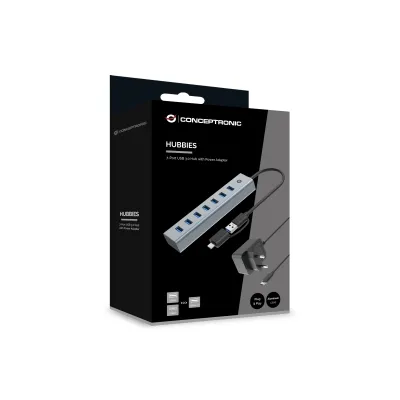 Conceptronic HUB USB-C/USB 3.0 de 7 Puertos USB 3.0 con Conceptronic HUB USB-C/USB 3.0 de 7 Puertos USB 3.0 con