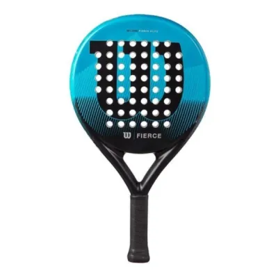 Pala de Pádel Wilson Fierce Elite 2/ Azul y Negro Pala de Pádel Wilson Fierce Elite 2/ Azul y Negro