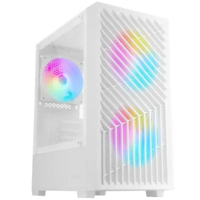 Torre PC Mars Gaming MC-Vortex Caja Gaming Micro ATX Cristal