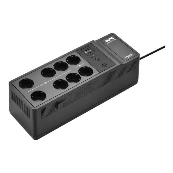 SAI APC Back-UPS 1050 SAI para Montaje en Suelo/Pared 1050VA 600W 230V con 8 Tomas Schuko CEE 7/3