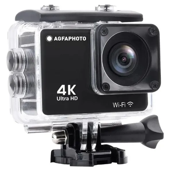 AgfaPhoto Realimove AC9000 Videocámara Deportiva 4K WiFi Negra