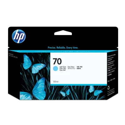 HP Cartucho de tinta 70 cian claro de 130 ml HP Cartucho de tinta 70 cian claro de 130 ml