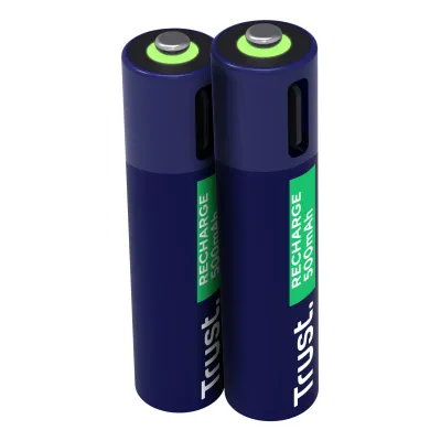 Trust 25585 USB-C Pack 2 Pilas AAA Recargables 500mAh - Novedad Trust 25585 USB-C Pack 2 Pilas AAA Recargables 500mAh - Novedad
