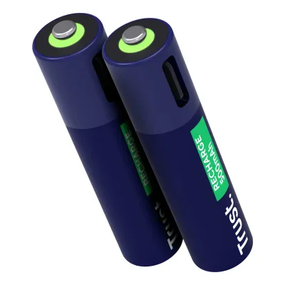 Trust 25585 USB-C Pack 2 Pilas AAA Recargables 500mAh - Novedad Trust 25585 USB-C Pack 2 Pilas AAA Recargables 500mAh - Novedad