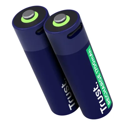Trust 25584 USB-C Pack 2 Pilas AA Recargables 1700mAh - Novedad Trust 25584 USB-C Pack 2 Pilas AA Recargables 1700mAh - Novedad