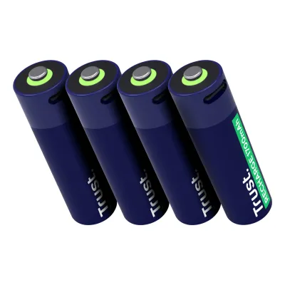 Trust 25631 USB-C Pack 4 Pilas AA Recargables 1700mAh - Novedad