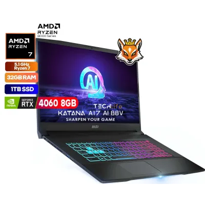 MSI Katana A15 AI B8VF-468ES AMD Ryzen 7-8845HS 32GB 1TB RTX MSI Katana A15 AI B8VF-468ES AMD Ryzen 7-8845HS 32GB 1TB RTX