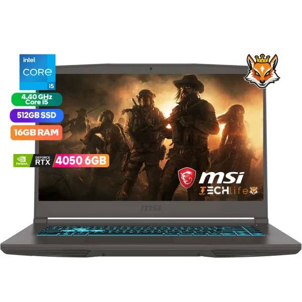 MSI Thin 15 B13VE-2688XES Intel Core i5-13420H 16GB 512GB RTX 4050 6GB 15.6" FreeDOS