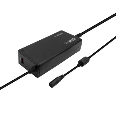 Aisens ASLC-65WAUTO-BK Cargador Universal para Portátiles 65W