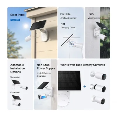 TP-Link Tapo A201 Panel Solar para Cámaras de Vigilancia