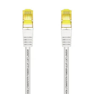 Aisens Cable de Red S/FTP RJ45 Cat.7 1m Blanco Aisens Cable de Red S/FTP RJ45 Cat.7 1m Blanco