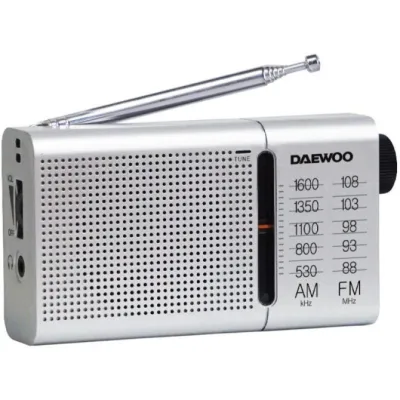 Radio Portátil Daewoo DW1037/ Plateada Radio Portátil Daewoo DW1037/ Plateada