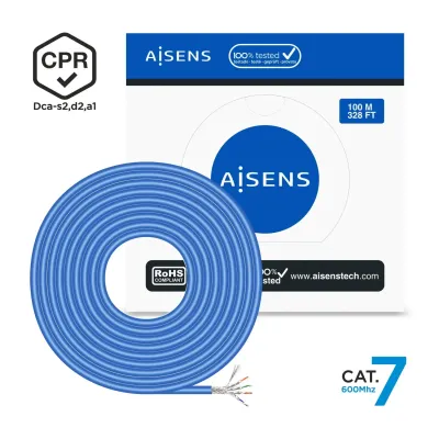 Aisens A146-0664 Bobina Cable de Red RJ45 Cat.7 S/FTP AWG23