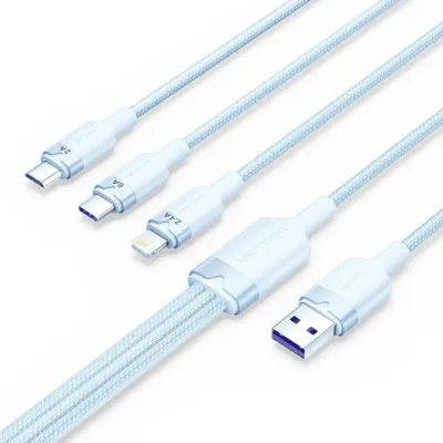 Cable USB 2.0 Lightning Vention CTRLG/ USB Macho/ USB Tipo-C