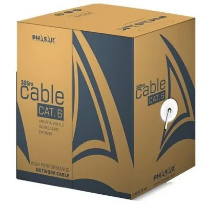 Phasak PHR 6301 Bobina Cable de Red RJ-45 UTP AWG23 LSZH