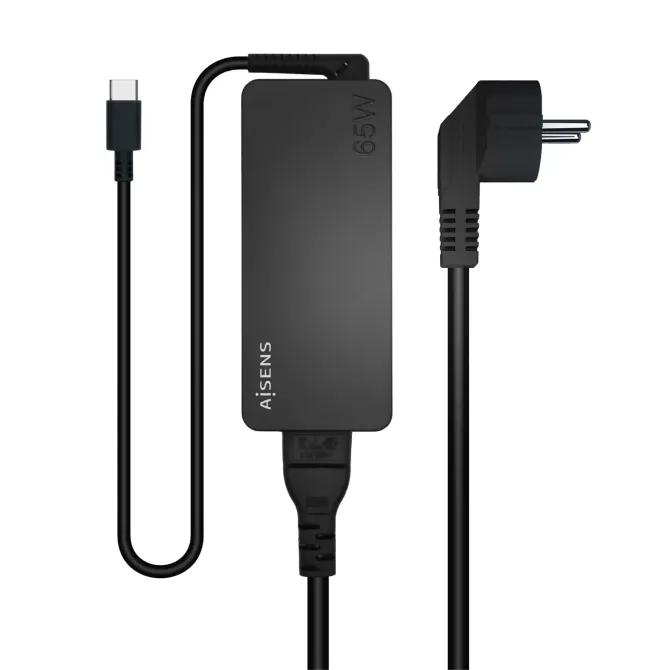 Aisens ASCH-1PD65D-BK Cargador de Portátil 1x USB Tipo-C 65W