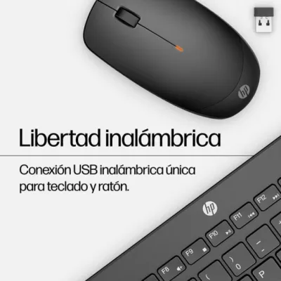 Teclado y Ratón Inalámbricos HP 230/ Negro Teclado y Ratón Inalámbricos HP 230/ Negro
