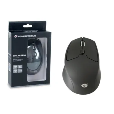 Conceptronic Lorcan Ratón Bluetooth 1600DPI Negro
