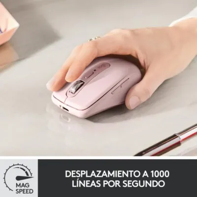 Logitech MX Anywhere 3 Ratón Compacto Inalámbrico 4000DPI Rosa